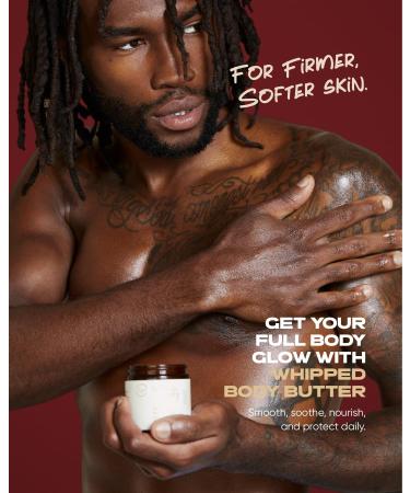Buttah Skin Whipped Body Butter 4oz - 100% Natural & Organic - Pure Virgin Raw African Shea Butter - Moisturizer for Melanin Rich Skin - Black Owned Skincare - Buy Online on GoSupps.com