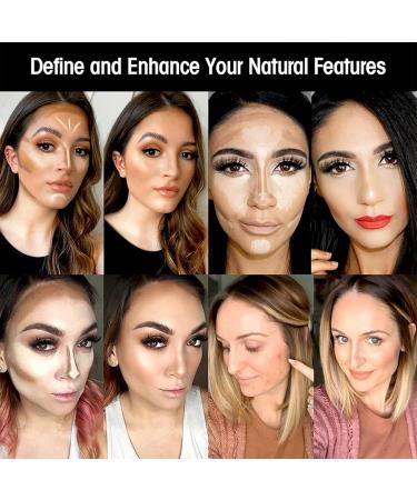  Uozonit Cream Concealer Palette - 10 Shades Waterproof and Blendable Concealer Palette | Face Sculpting Under-Eye Concealer Water Resistant - For Women Daily Home Use - Buy Online on GoSupps.com