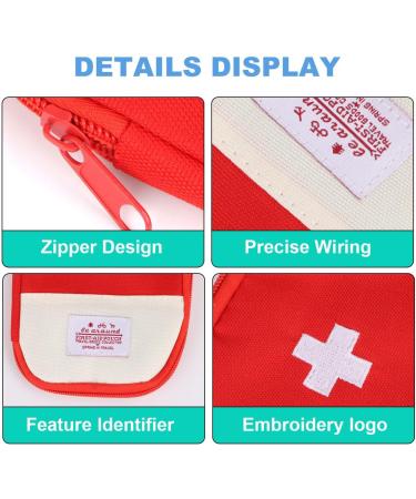 Jognee Small First Aid Bag Set - 2 Mini Empty First Aid Bags Waterproof Travel Pharmacy Bags for On-the-Go - Buy Online on GoSupps.com