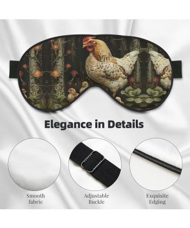 Buy SSIMOO A Brood of Chickens Sleep Mask - Adjustable Breathable & Fashionable Eye Mask for Comfortable Sleep | International Shipping Available - Buy Online on GoSupps.com