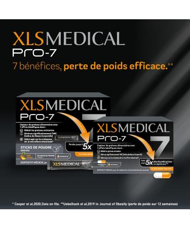XL-S Medical PRO-7 Capsules for Weight Loss Aid - 7 Benefits (1) (2) - Lose Up to 5x More Weight Than Diet Alone (1) - 180 Capsules for 1 Month - Buy Online on GoSupps.com