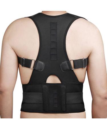 Posture Corrector Compression Back Support Belt for Sciatica Herniated Disc Scoliosis Lumbar Support to Improve Posture Keep Back Straight for Men and Women (Size : X-Large) (Medium)