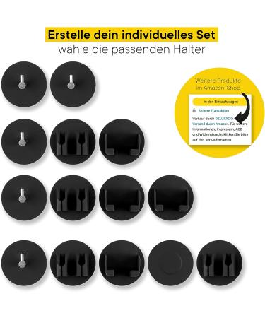 DELUXXOO High-Quality Silicone Toothbrush Holder - Self-Adhesive No Drilling Extra Strong Hold - Stylish Bathroom Organizer & Decoration - Buy Online on GoSupps.com