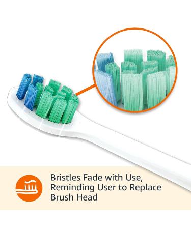 Amazon Basics Anti-Plaque Pro Brush Heads - Blue Bristles 3 Count for Philips Sonicare Click-On Electic Toothbrushes - Buy Online on GoSupps.com