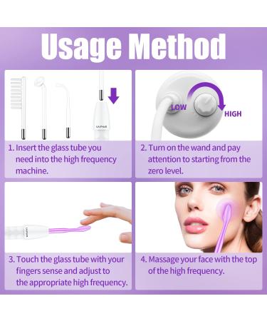 UUPAS Portable High Frequency Facial Machine - Handheld Facial Wand - Buy Online on GoSupps.com