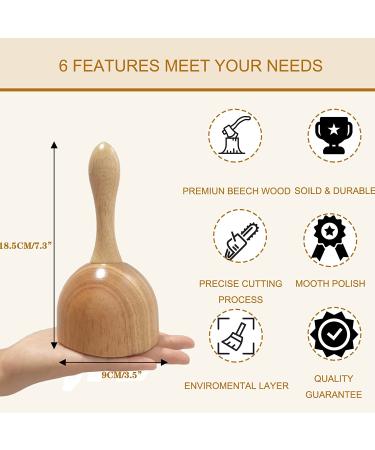 Wooden Handheld Massage Cup - Lymphatic Drainage Massager for Body Sculpting and Anti-Cellulite - Buy Online on GoSupps.com