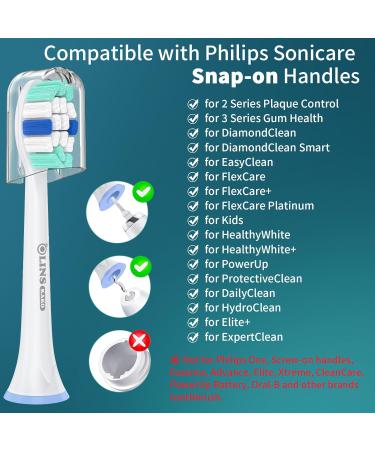Replacement Heads for Philips Sonicare - 8 Pack Compatible Brush Heads for Sonicare Toothbrushes - Buy Online on GoSupps.com