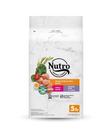 NUTRO NATURAL CHOICE Natural Adult & Senior Dry Dog Food for Small & Toy Breeds Small Breed - Senior 5 Pound (Pack of 1)