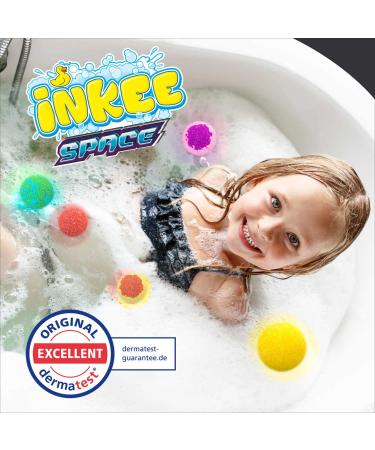Inkee Space: Kid s Bath Bombs with Surprise - Solar System Collection 5 Scents Fun Kids' Bath Time! - Buy Online on GoSupps.com