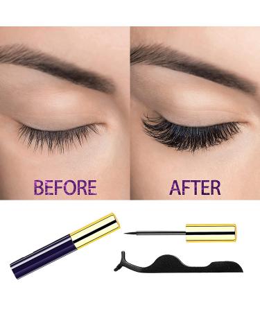 EARLLER 5 Pairs Natural Magnetic Eyelashes with Eyeliner Kit | 3D & 5D Reusable Dramatic Lashes - Buy Online on GoSupps.com