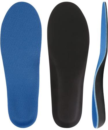 Plantar Fasciitis High Arch Support Insoles - Shock Absorbing Orthotic Inserts for Men & Women, Maximum Cushioning for Work Boots & Shoes - Blue, Men's 8-10/Women's 8.5-10.5 - Buy Online on GoSupps.com