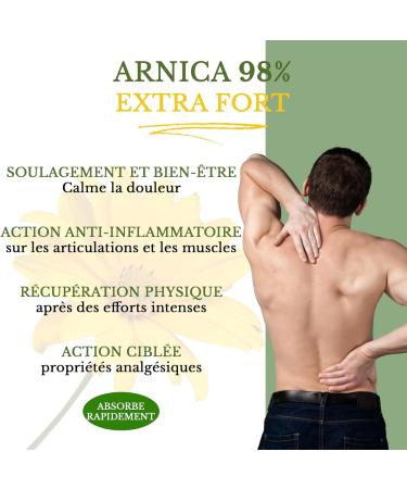 KREALIS 500 ml Arnica 98% Super Concentrate Arnica Gel Enriched with Devil's Claw Anti-inflammatory Ointment for Massage Mu - Buy Online on GoSupps.com