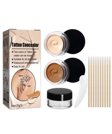 Blue Fish Cream for Hiding Tattoos Make-Up for Tattoos - Waterproof