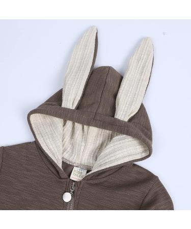 Kids Tales Newborn Baby Winter Rabbit Ear Hooded Romper 3-6 Months | Color 02 - Buy Online on GoSupps.com