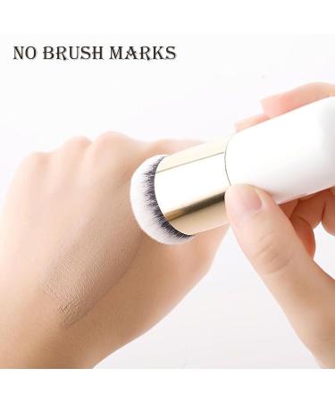 Buy BUTIYO Foundation Brush - Chubby Mini Kabuki Makeup Brush for Liquid Cream & Powder - Travel-Friendly Face Brush (Yellow) - Best for Blending - Buy Online on GoSupps.com