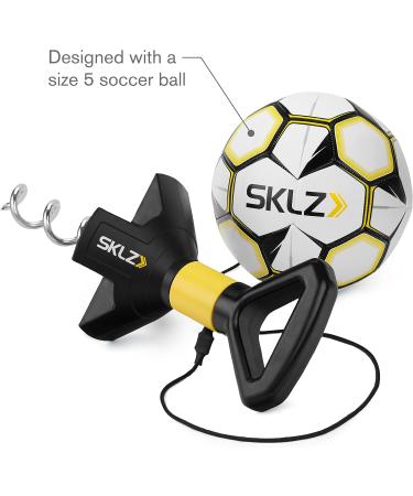 Star-Kick Hand-Free Solo Soccer Trainer - Ball Size 5 Black | Improve Passing Skills with Ground Anchor - Buy Online on GoSupps.com