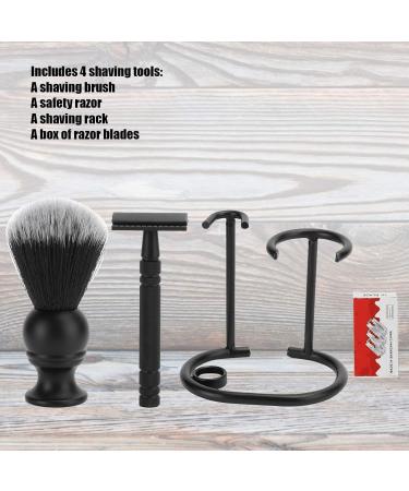 Premium Men's Shaving Set - Brush Razor Stand & Blades for Salon & Home Use - International Shipping Available - Buy Online on GoSupps.com