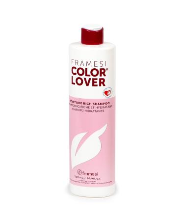 Framesi Color Lover Moisture Rich Shampoo  Sulfate Free Shampoo with Quinoa and Aloe Vera  Color Treated Hair 16.9 Fl Oz (Pack of 1)