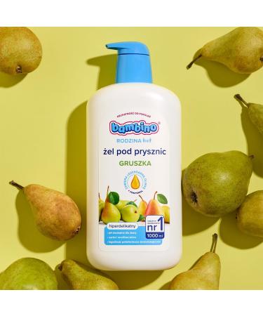Beiersdorf AG Bambino Family shower gel with pear scent 1000 ml - Buy Online on GoSupps.com