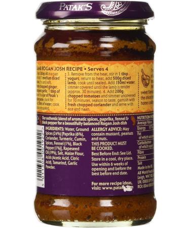 Patak's Pataks Rogan Josh Spice Paste 283g - Buy Online on GoSupps.com