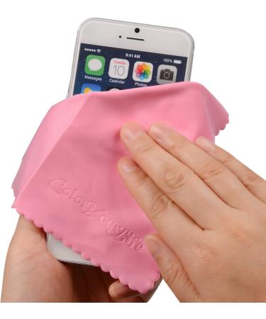 ColorYourLife 20-Pack Microfiber Cleaning Cloths for Smart Phones, Laptops, Tablets, Cameras & More - Buy Online on GoSupps.com