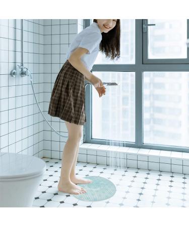 Exceart Bathroom Massage Pad - Silicone Foot Scrubber Mat for Shower & Laundry | Foot Rub & Clean | Blue - Buy Online on GoSupps.com