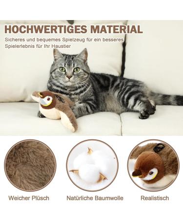 Buy Nepfaivy Interactive Electric Cat Toys with Catnip - Automatic Bird Feeder for Self-Play | Best Cat Toys for Engaging Feline Fun - Buy Online on GoSupps.com