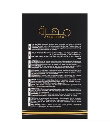 Lattafa Mohra for Unisex Eau de Parfum Spray 3.4 Ounce / 100 ml Citrus Fresh Lavender Spicy Amber Wood - Buy Online on GoSupps.com