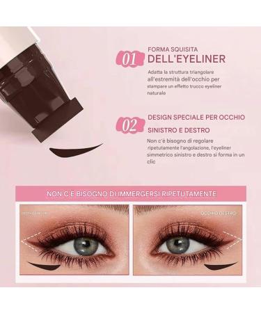 Eyeliner Stamps Eye Stencils Long-lasting smudge-proof dual-tip applicator for simple eyebrow makeup - Buy Online on GoSupps.com