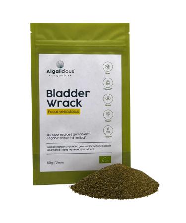 Algalicious Bio Blasenang Flakes |50 g |Fucus versiculous algae flakes from north Atlantic |Vegan & gluten -free |Rich in iodine minerals & omega 3 & 6