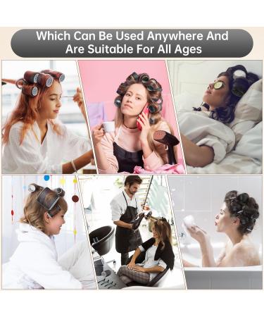 Kouclaa 31 Pcs Black Hair Roller Set Hair Rollers With Clips 3 Size(64mm 48mm 36mm) 18 Pcs Rollers for Hair Volume and 12 Hair Clips and 1 Comb Hair Rollers for Long Hair Medium and Short Hair Black(64mm 48mm 36mm) - Buy Online on GoSupps.com