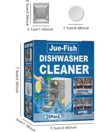 Natural Dishwasher Cleaner Dishwasher Cleaning Tablets 20 Dish Washer Cleaner Tablets Remove Limescale and Mineral Buildup Dishwasher Cleaner and Descaler Compatible with Most Nicything - Buy Online on GoSupps.com
