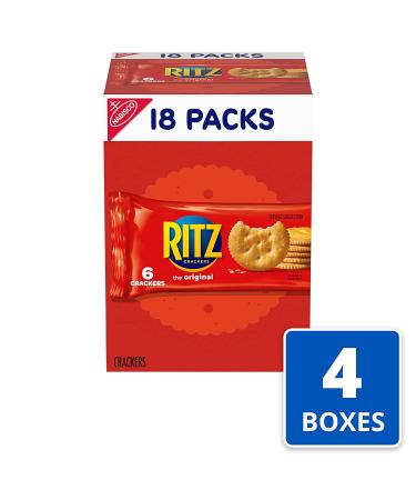 RITZ Original Crackers 72 Snack Packs - 4 Boxes, 18 Count Per Pack - Buy Online on GoSupps.com