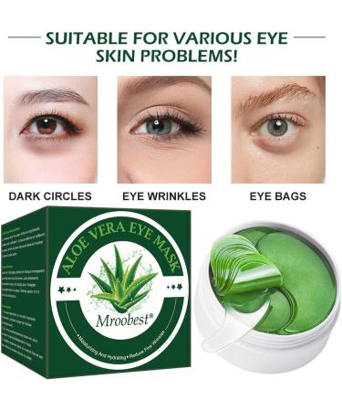 Under Eye Collagen Treatment Mask with Aloe Vera - Brighten, Reduce Wrinkles, Dark Circles, Eye Bags & Puffiness - 30 Pairs - Buy Online on GoSupps.com