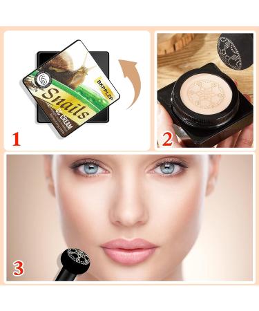 WYBLZPXZ Mushroom Head Air Cushion CC Cream - Moisturizing BB Cream Liquid Foundation for Long Lasting Matte Finish - Collagen Infused Concealer for Even Skin Tone - Natural Color - Buy Online on GoSupps.com