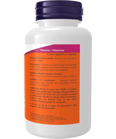 Now Foods Veg Dry E-400 IU 100 vcaps - Buy Online on GoSupps.com
