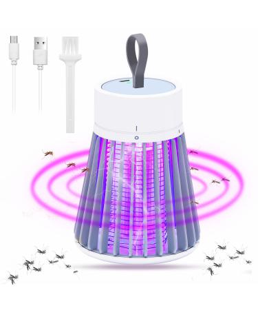 TAHNYC Bug Zapper UV Light Mosquito Killer Indoor Outdoor Portable Fly Zapper USB Rechargeable Mosquito Trap with Hanging Hoop for Patio Backyard Garden Camping