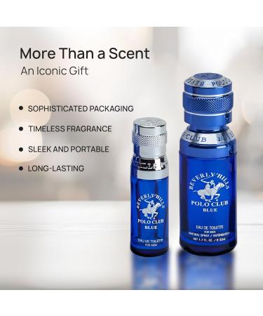 Beverly Hills Polo Club BHPC Men's Eau De Toilette Bonus Pack featuring 1.7 oz EDT + Bonus 0.5 oz EDT (Blue) - Buy Online on GoSupps.com