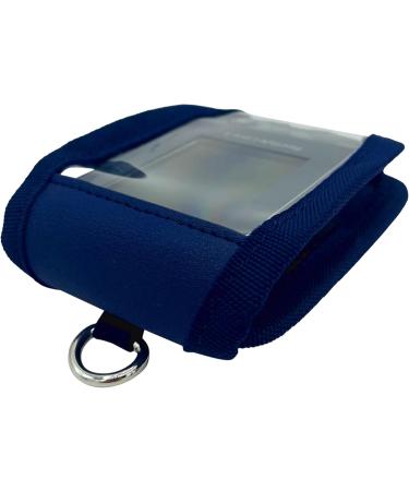 Sevas Diabetic Care Shoulder Bag for Freestyle Libre 1 2 & 3 - Dark Blue with Belt Clip & Viewing Window - Perfect for Diabetes Management - Buy Online on GoSupps.com