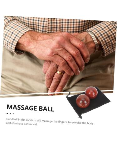Healvian 10 pcs Wooden Health Massage Balls - Smooth Exercise & Hand Therapy Balls for Fitness | Chinese Medicine & Handball Play - Buy Online on GoSupps.com