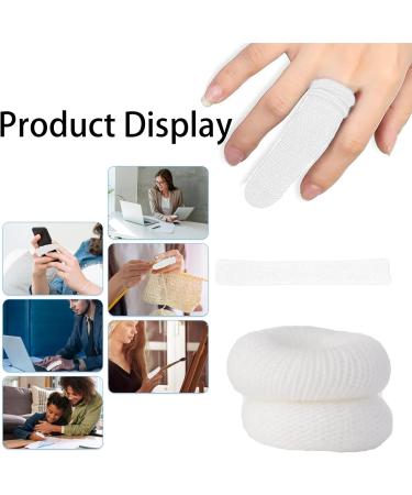 20 Pcs White Finger Bandages Tubular Finger Cots for Kitchen & Work Protection - Buy Online on GoSupps.com
