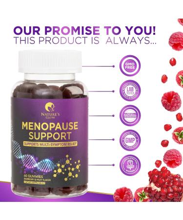 Menopause Relief Gummies - Night Sweats & Hot Flashes Support - Natural Energy Boost - Non-GMO & Gluten Free - 60 Gummies - Buy Online on GoSupps.com