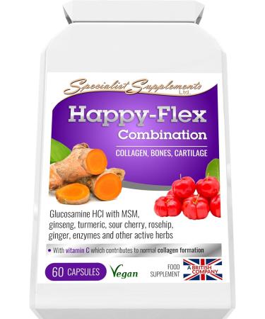 Specialist Supplements Happy-Flex 60 Capsules - Joint Health Support - Buy Online on GoSupps.com