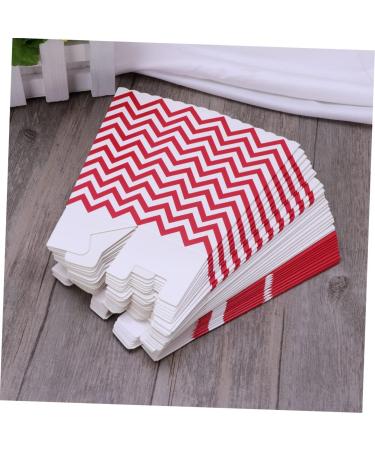 KOMBIUDA 48pcs Gift Bag Candy Bar Bag Party Candy Cartons Popcorn Carton Candy Buffet Bags Party Bag Disposable Chicken Popcorn Box medium Red - Buy Online on GoSupps.com