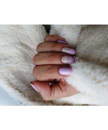 Cozy Winter Patterned Nail Wraps by Lovelyface Nails - 16 Thin Self-Adhesive Foils - Long Lasting & Non-Toxic - Buy Online on GoSupps.com