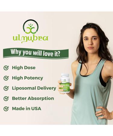 Ulmubra Liposomal Luteolin 500MG - Pack of 2 - 60 Softgels - Buy Online on GoSupps.com
