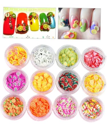 FOMIYES 2 Sets 3d Nail Art Stickers Kawaii Resin Charms Resin Beads Flatback Fruit Slices for Nail Slice Decorations Resin Nail Art Fruit Slices Nail Art Button Manicure - Buy Online on GoSupps.com