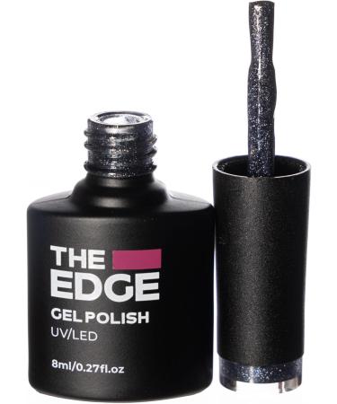 THE EDGE Gel Nail Polish 8ml - The Steel Blue Glitter - UV/LED Manicure/Pedicure for Salon & Home Use Highly Pigmented/Long Lasting/2-Coat Coverage - Buy Online on GoSupps.com