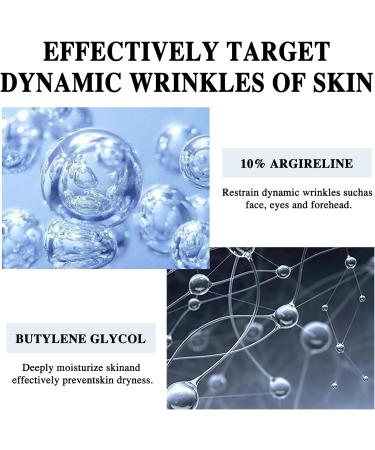 Argireline Solution Serum 10% Anti Wrinkle Serum Face Moisturizer Brightening Serum Firmness Radiance Rejuvenated Skin Anti-Aging Fine Lines - Buy Online on GoSupps.com