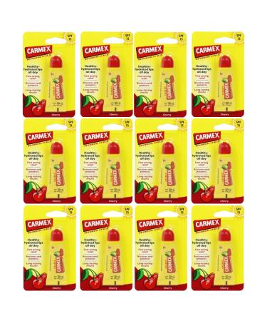 Carmex Carmex Cherry Lip Balm Moisturizing Spf 15 12 Units